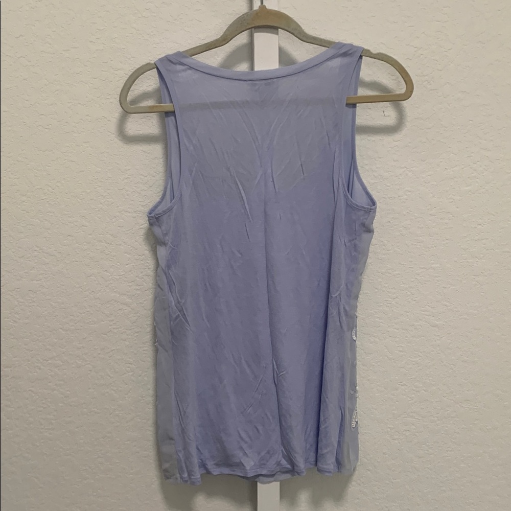 Y2K Express Sequin Beaded Pattern Tank Top - Picture 4 of 7